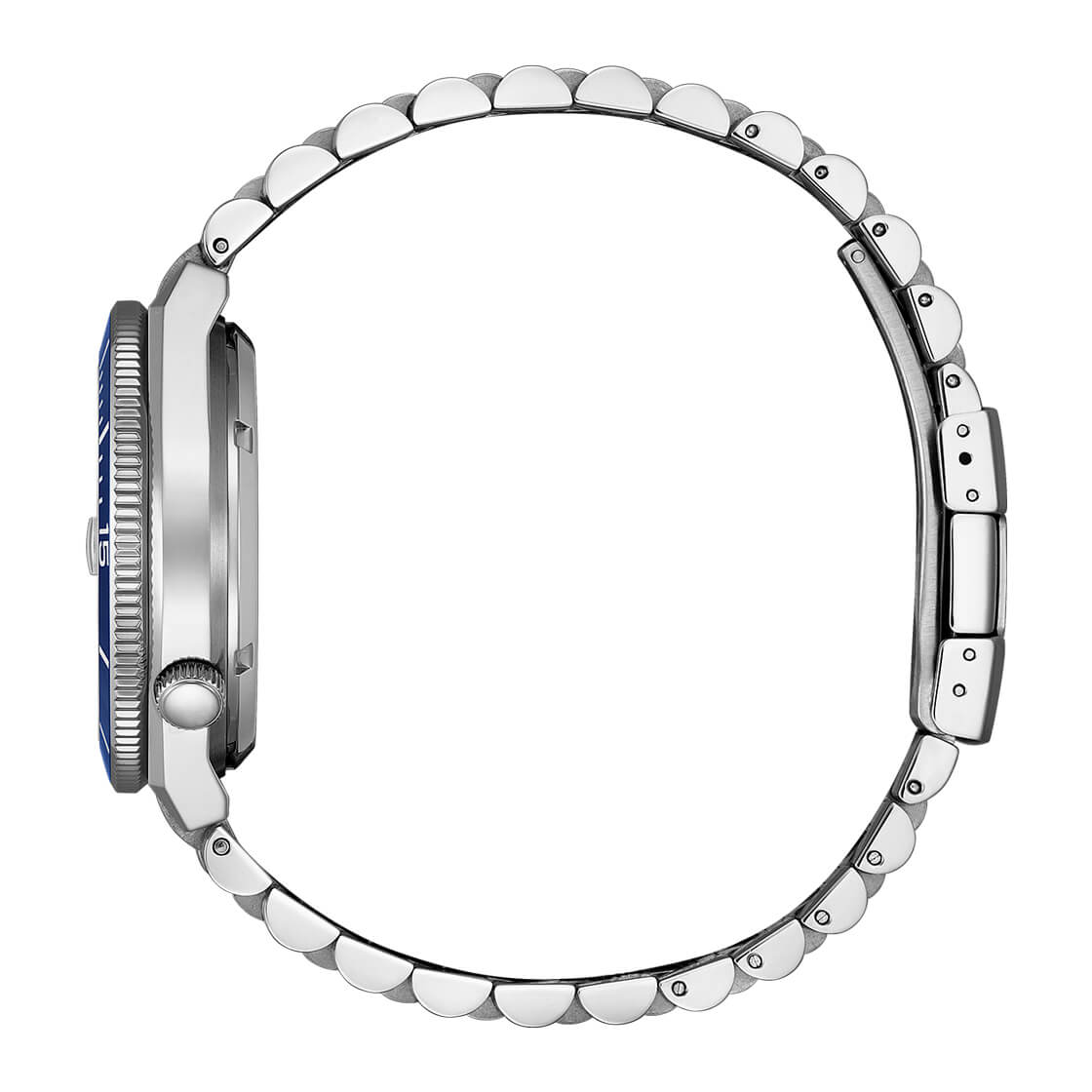 Citizen TSUYOSA Shore NJ0230-59L stainless-steel case side profile