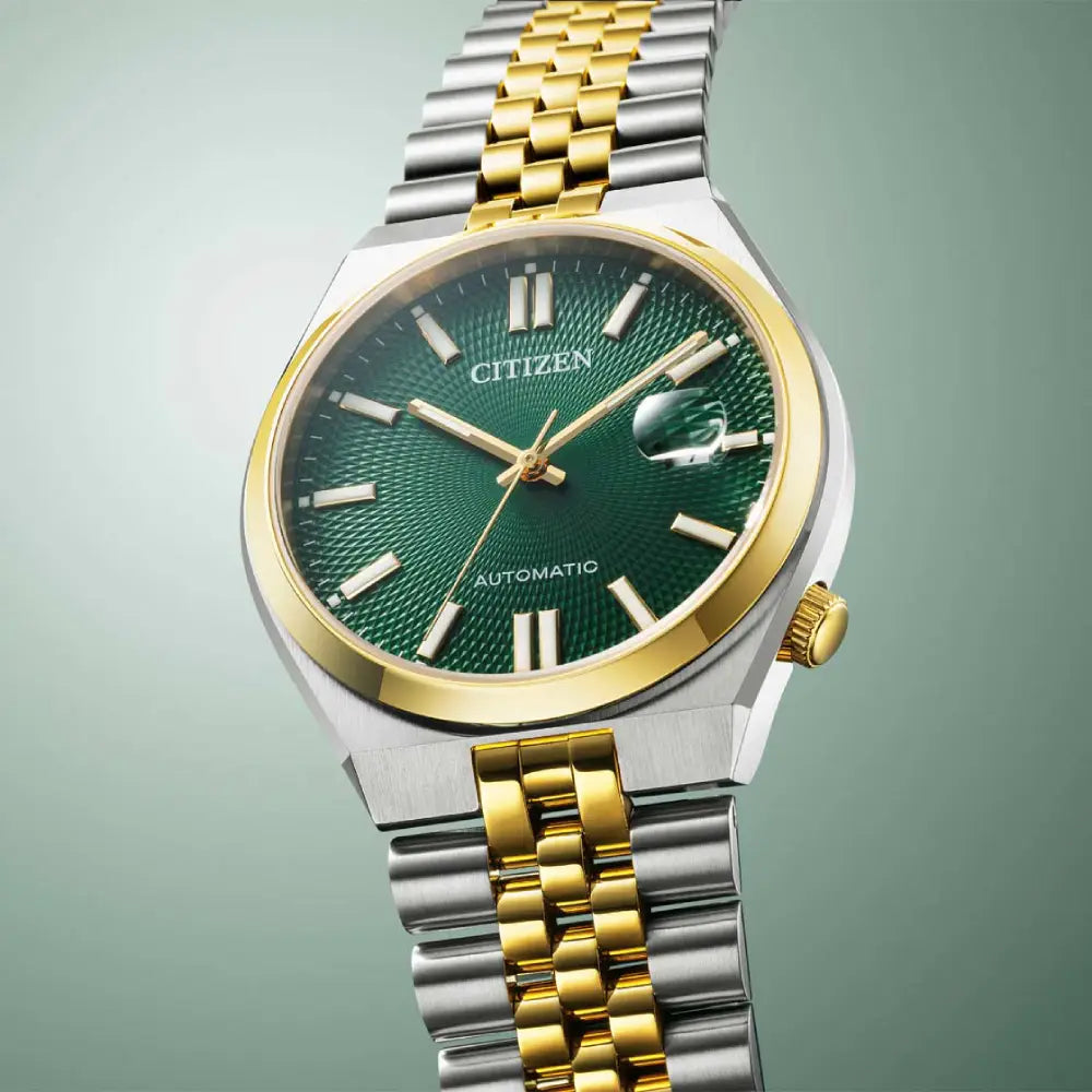 Citizen Tsuyosa 60 NK0024-54X Automatic Green Dial Two-Tone Stainless Stee; Watch