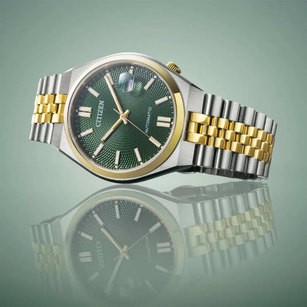 Citizen Tsuyosa 60 NK0024-54X Automatic Green Dial Two-Tone Stainless Stee; Watch