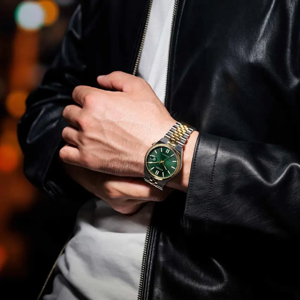 Citizen Tsuyosa 60 NK0024-54X Automatic Green Dial Two-Tone Stainless Stee; Watch