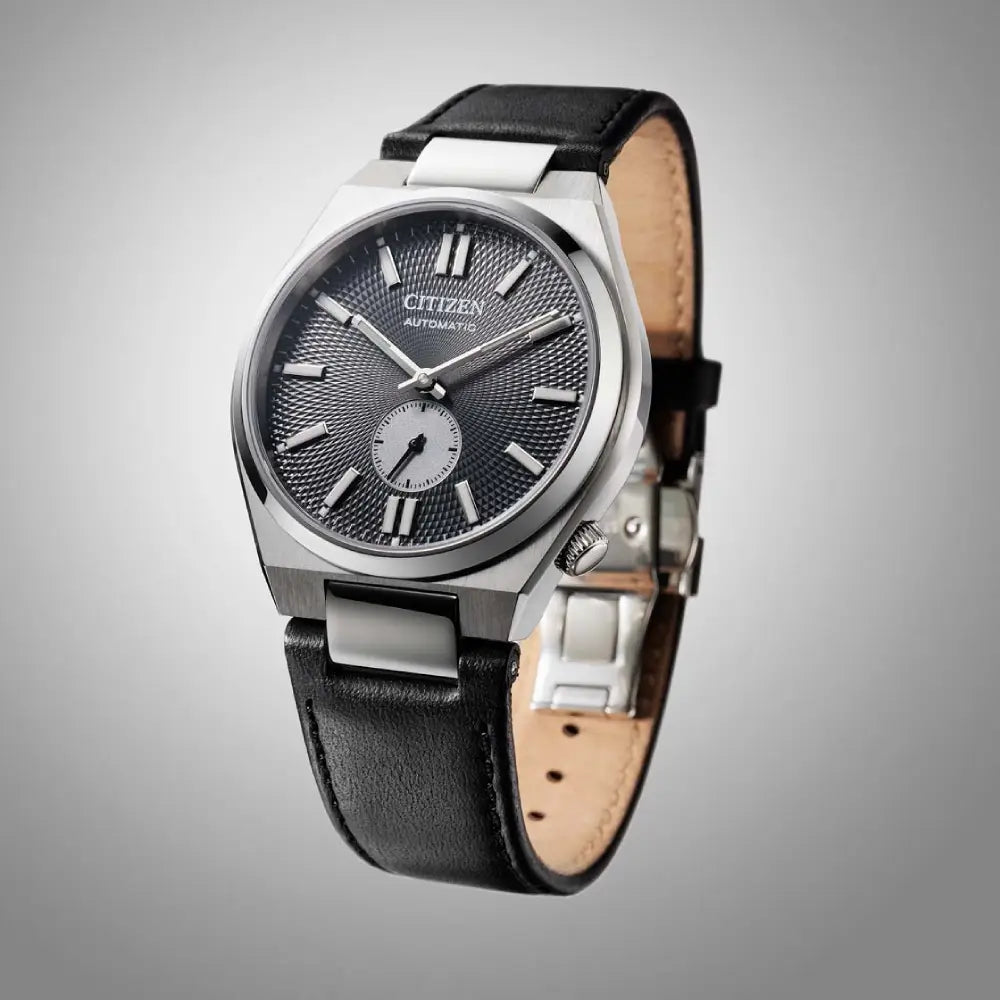 Citizen Tsuyosa NK5010-01H leather strap and buckle detail