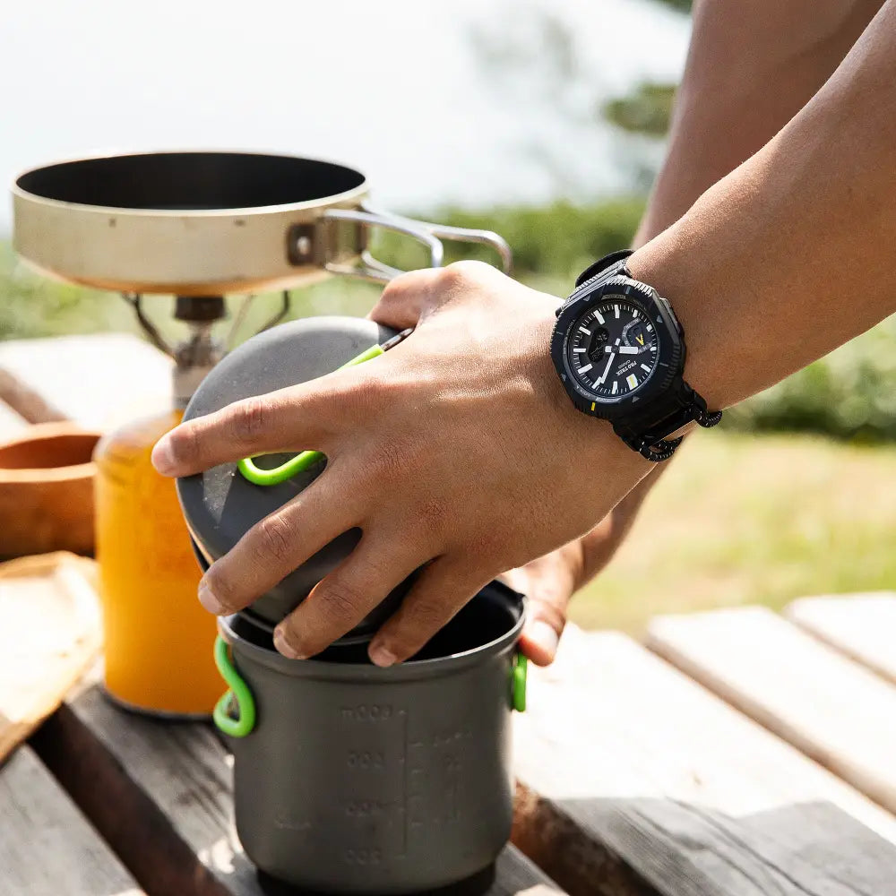 Casio PRO TREK PRJ-B001B-1DR Tough Solar Bluetooth Outdoor Watch with Cloth Bungee Band