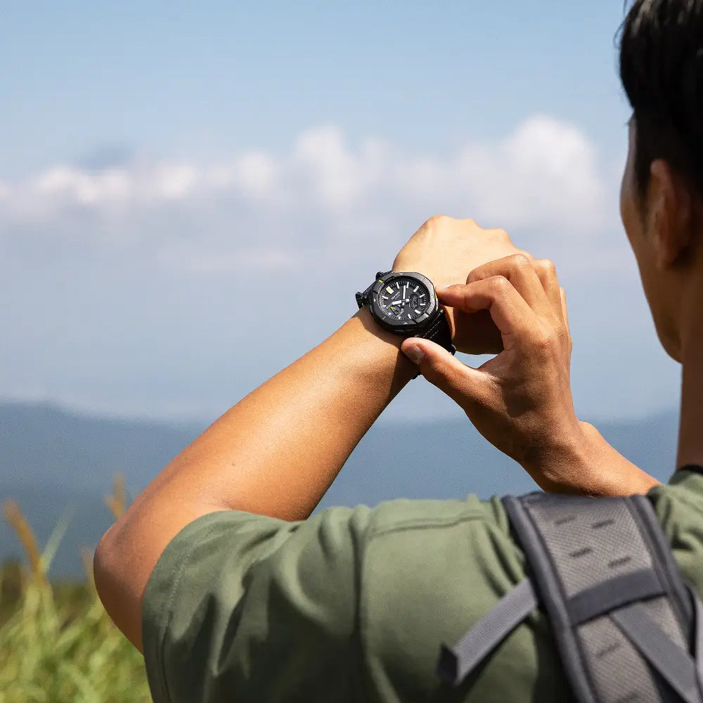 Casio PRO TREK PRJ-B001B-1DR Tough Solar Bluetooth Outdoor Watch with Cloth Bungee Band