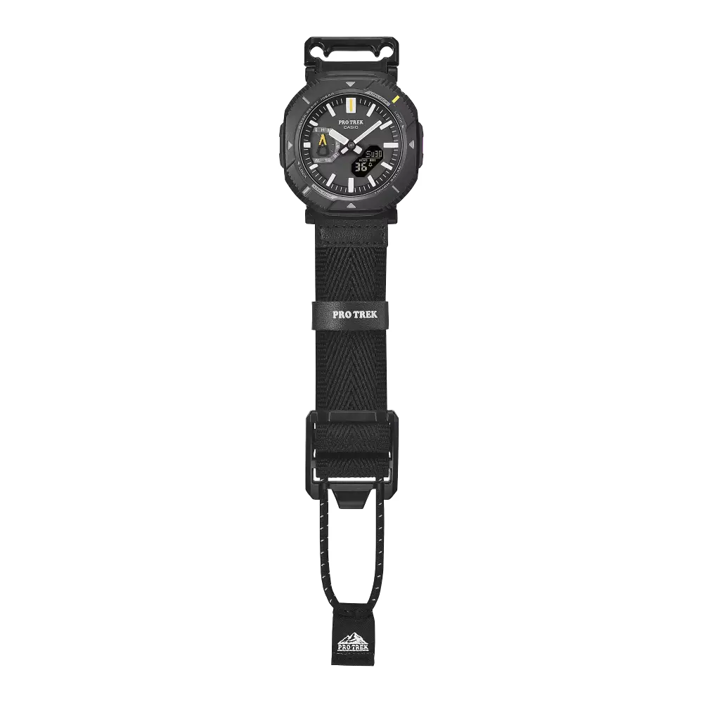 Casio PRO TREK PRJ-B001B-1DR Tough Solar Bluetooth Outdoor Watch with Cloth Bungee Band