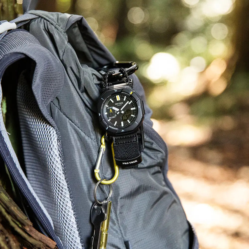 Casio PRO TREK PRJ-B001B-1DR Tough Solar Bluetooth Outdoor Watch with Cloth Bungee Band