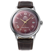 Orient Bambino RA-AC0026R Automatic Bordeaux Dial Leather Strap Men's Watch