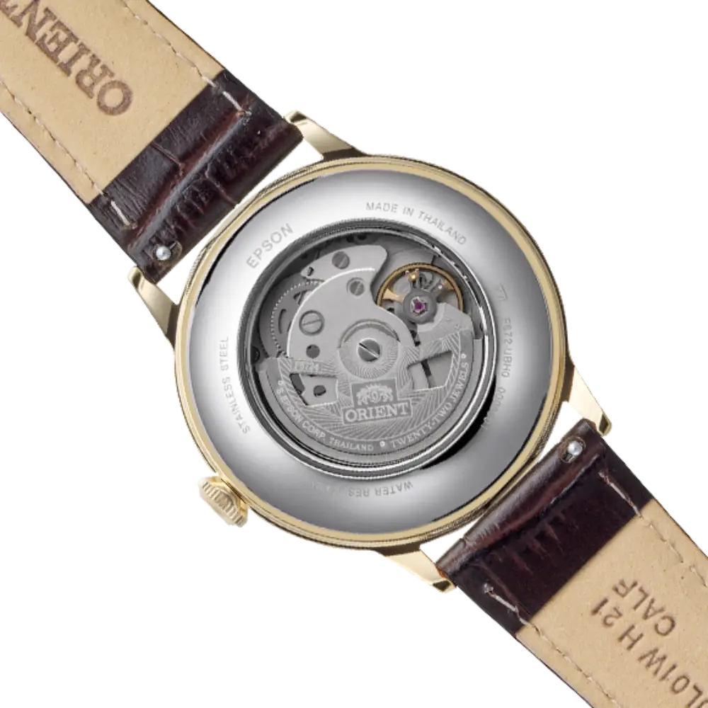 Orient Bambino RA-AC0028S Automatic White Dial Brown Leather Strap Men’s Watch