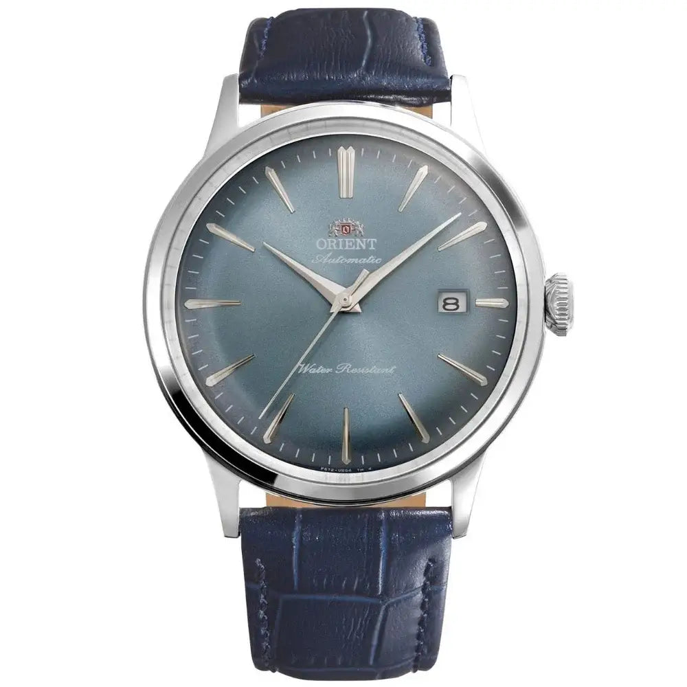 Orient Bambino RA-AC0030L Automatic Light Blue Gradient Dial Blue Leather Strap Men’s Watch