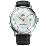 Orient Bambino Arabic Dial RA-AC0038S Automatic White Dial Black Leather Strap Men’s Watch