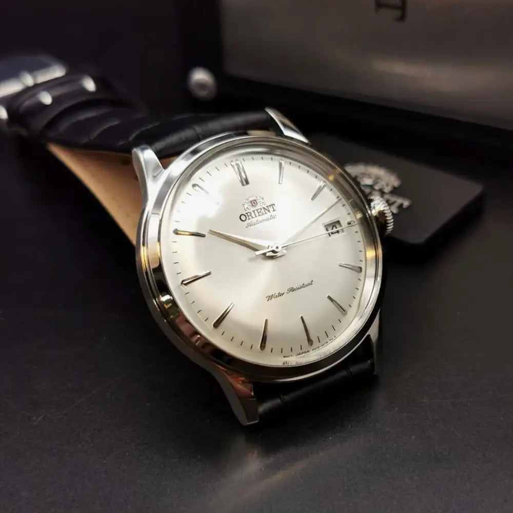 Orient Bambino 38 RA-AC0M03S Automatic White Dial Leather Strap Men’s Watch