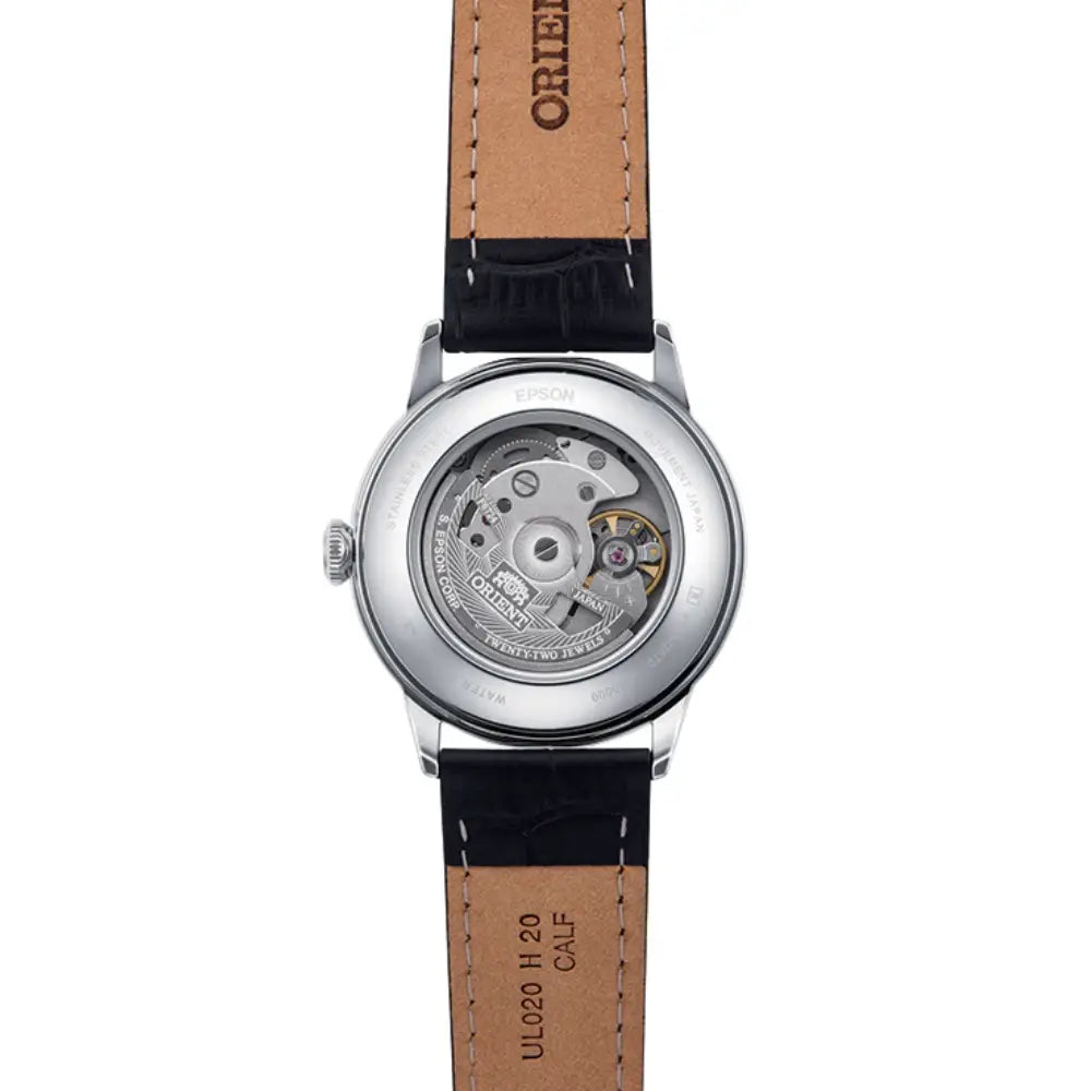 Orient Bambino 38 RA-AC0M04Y Automatic Ivory Dial Leather Strap Men’s Watch