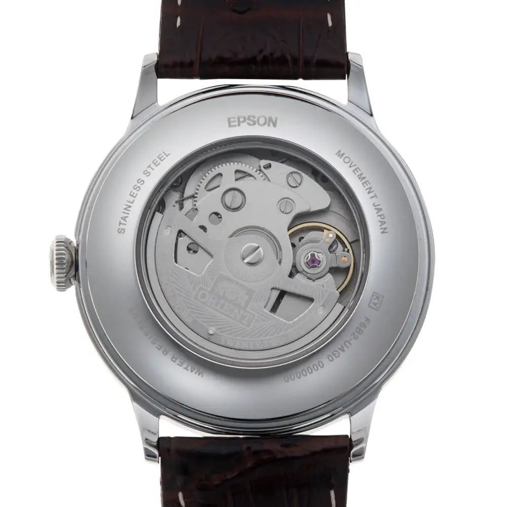 Orient Bambino Multi-Hand RA-AK0705R Automatic Burgundy Dial Leather Strap Men’s Watch