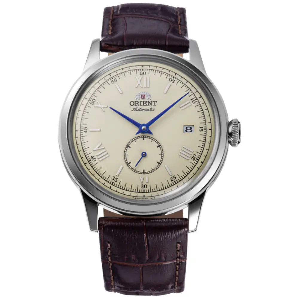 Orient Bambino 38 Small Seconds RA-AP0105Y Automatic Ivory Dial Leather Strap Men’s Watch