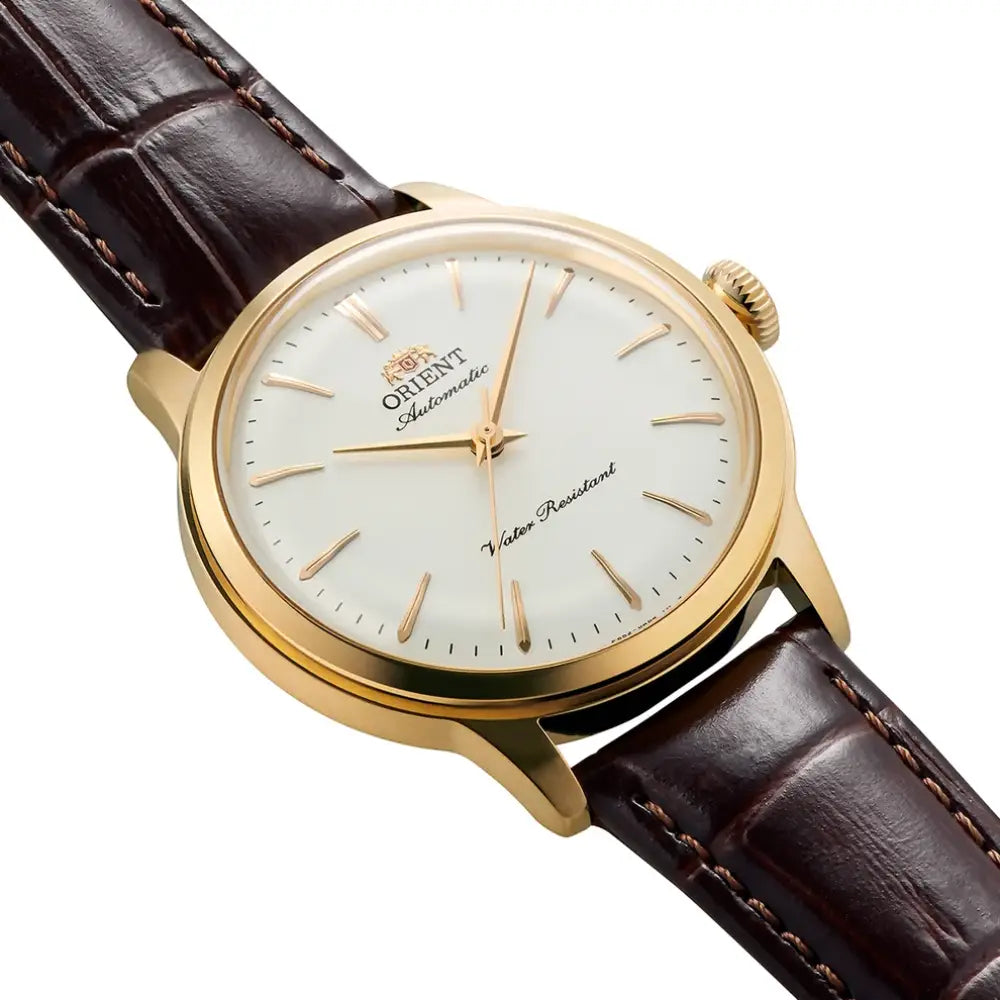 Orient Bambino 36 RA-BB0101S Automatic White Dial Leather Strap Unisex Watch