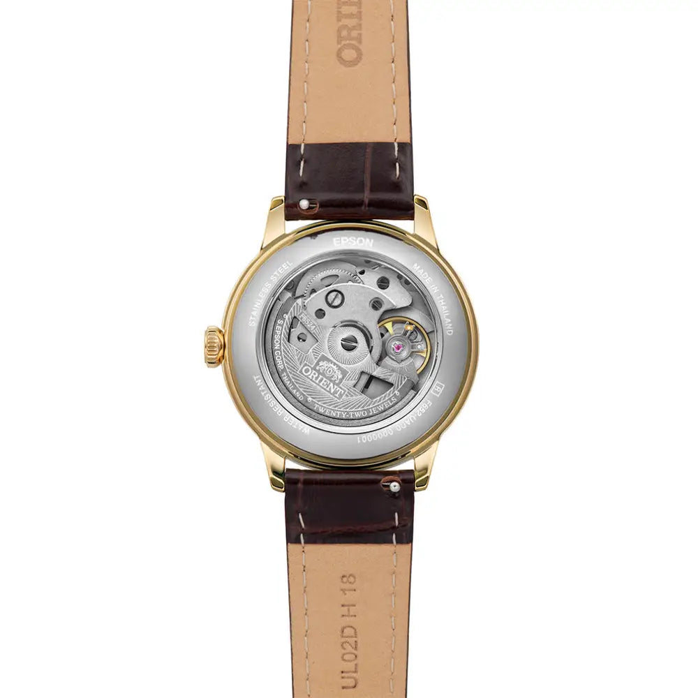 Orient Bambino 36 RA-BB0101S Automatic White Dial Leather Strap Unisex Watch