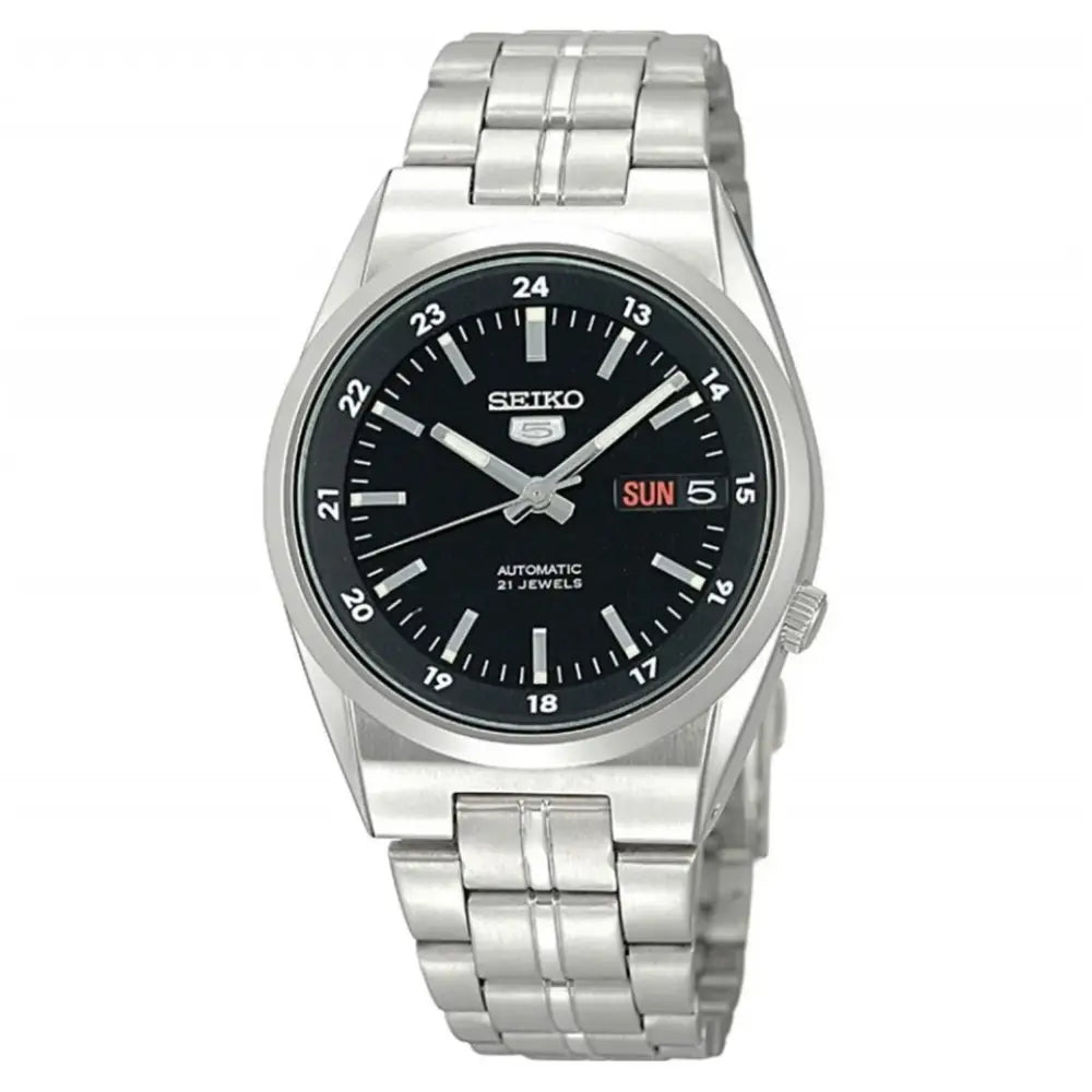 Seiko 5 SNK567J1 Automatic Black Dial Stainless Steel Men's Watch