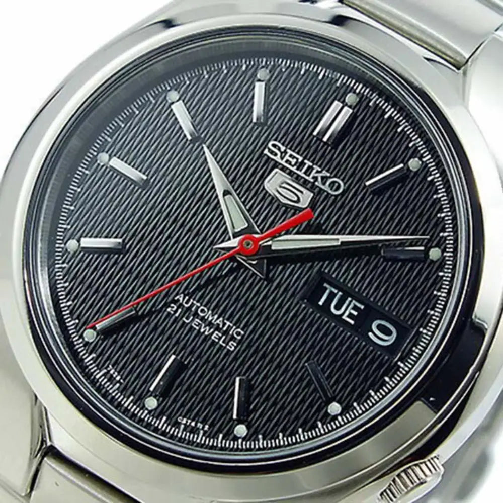 Seiko 5 SNK607K1 Automatic Black Textured Dial Stainless Steel Men's Watch