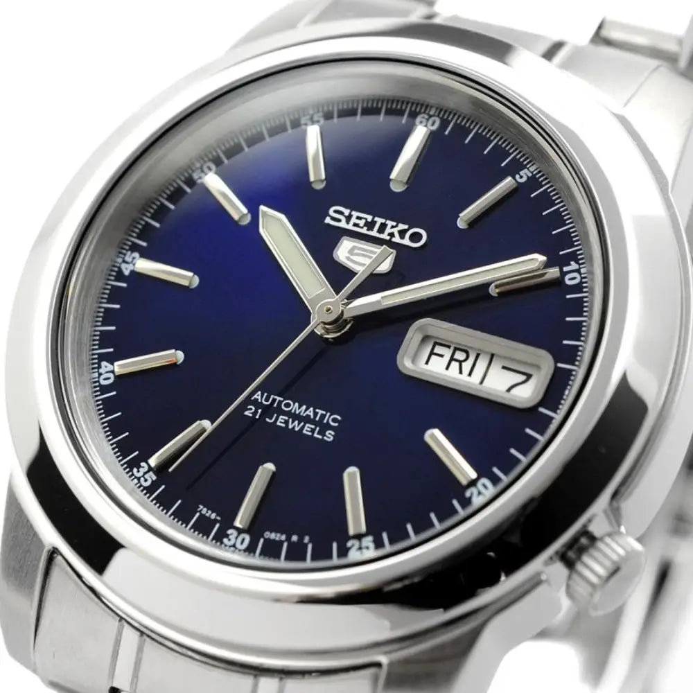 Seiko 5 SNKE51K1 Automatic Blue Sunray Dial Stainless Steel Men's Watch