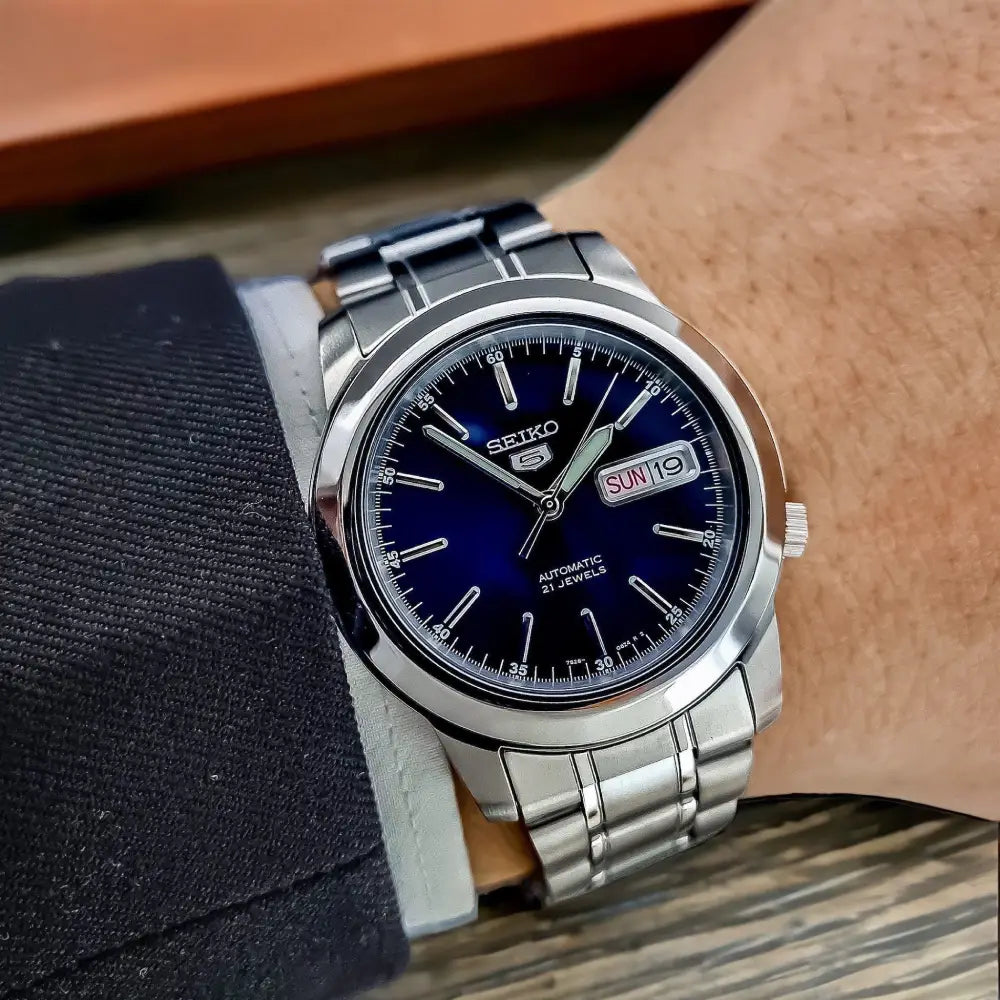 Seiko 5 SNKE51K1 Automatic Blue Sunray Dial Stainless Steel Men's Watch