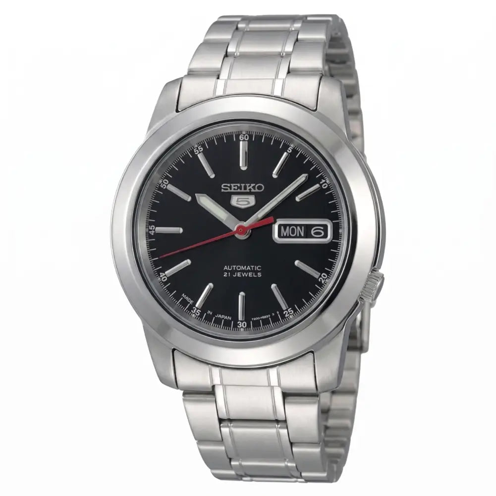 Seiko 5 SNKE53J1 Automatic Black Dial Made in Japan Stainless Steel Men's Watch