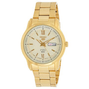 Seiko 5 SNKP20J1 Automatic Gold Dial Gold-Tone Stainless Steel Men's Watch