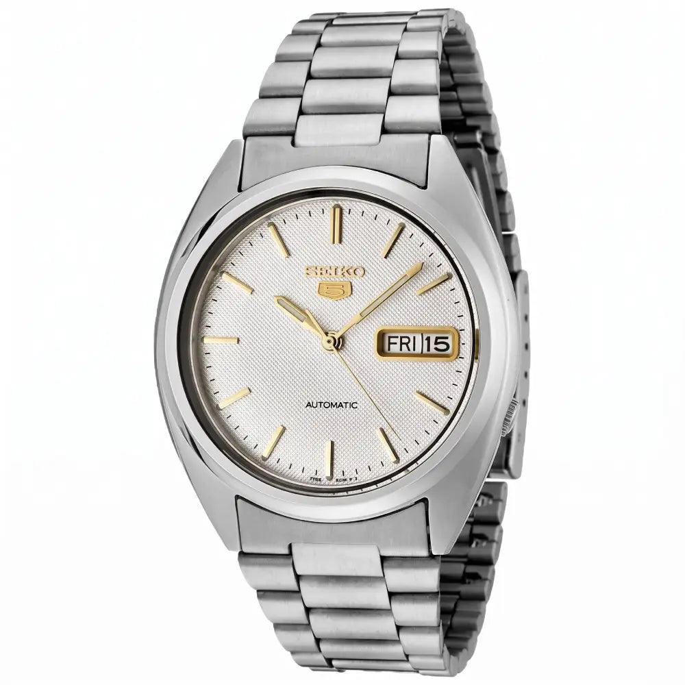 Seiko 5 SNXG47K1 Automatic White Dial Stainless Steel Men's Watch