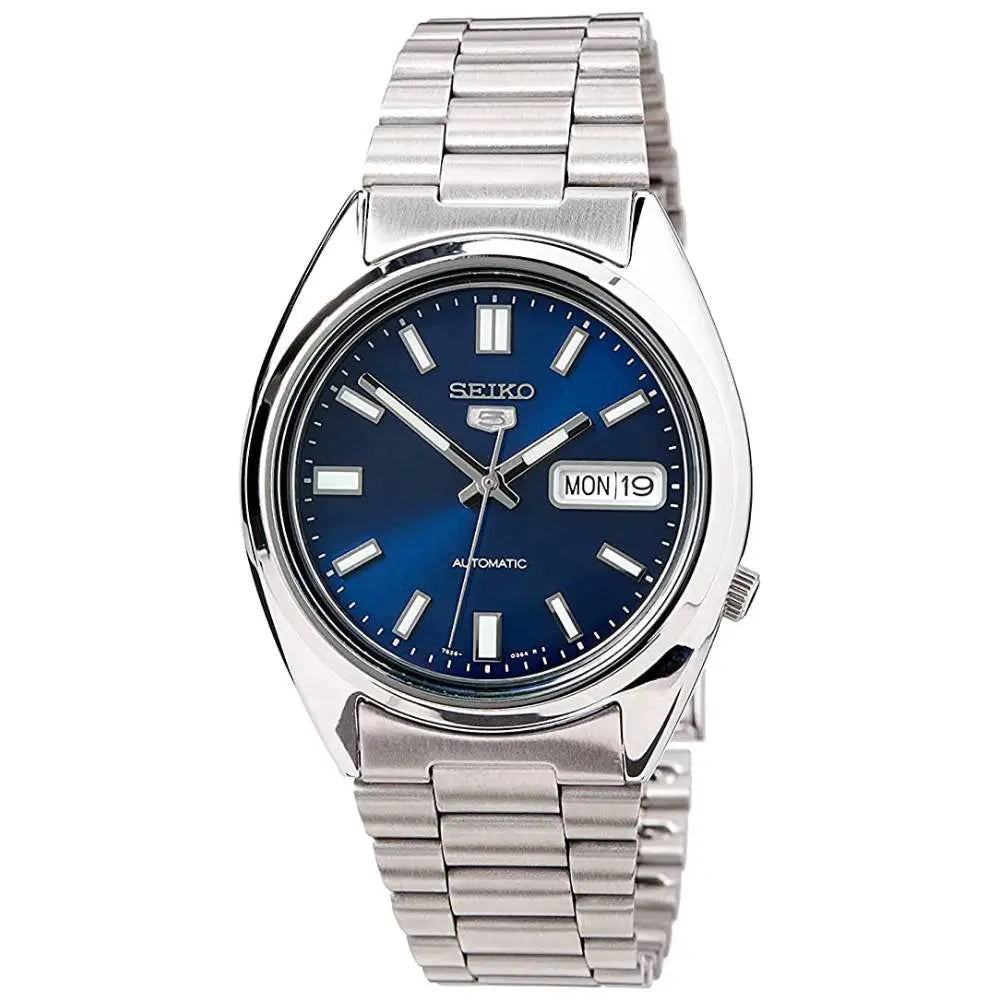 Seiko 5 SNXS77K1 Automatic Blue Sunburst Dial Stainless Steel Men’s Watch