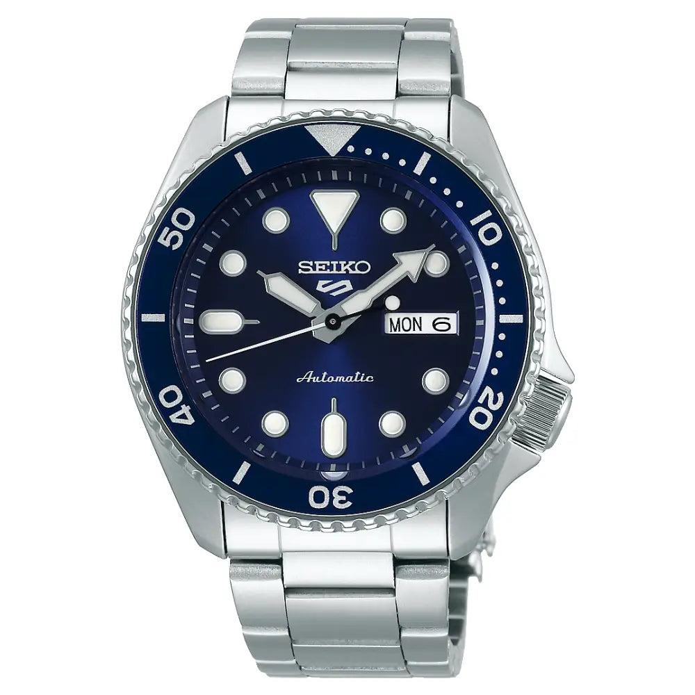 Seiko 5 Sports SKX Series SRPD51K1 Automatic Blue Sunray Dial Stainless Steel Men's Watch