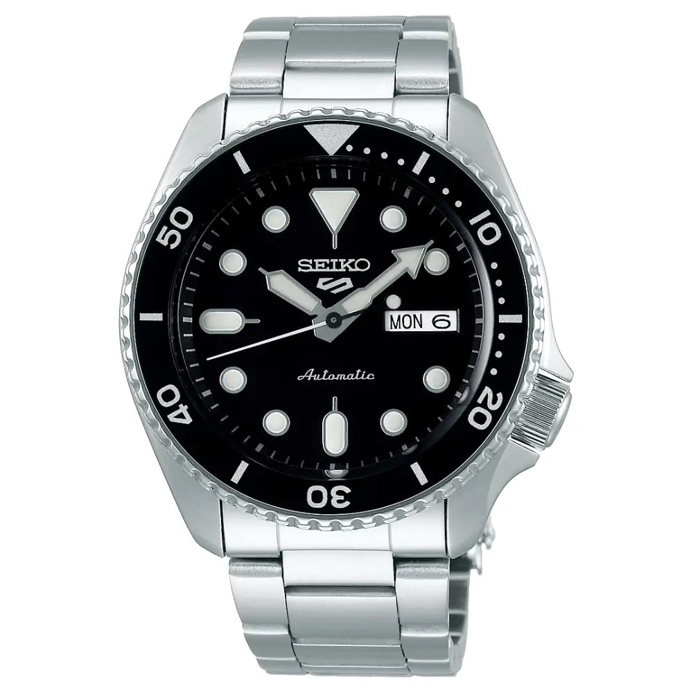 Seiko 5 Sports SKX Series SRPD55K1 Automatic Black Dial Stainless Steel Men's Watch
