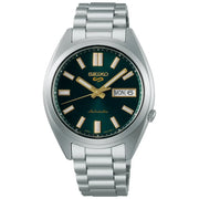 Seiko 5 Sports SRPL57K1 Automatic Green Dial Gold Accent Stainless Steel Men's Watch