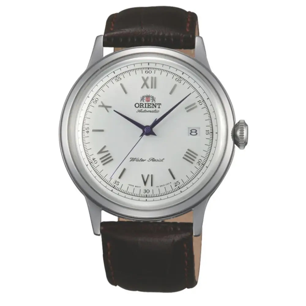 Orient Bambino Version 2 TAC00009W0 Automatic White Dial Brown Leather Strap Men’s Watch