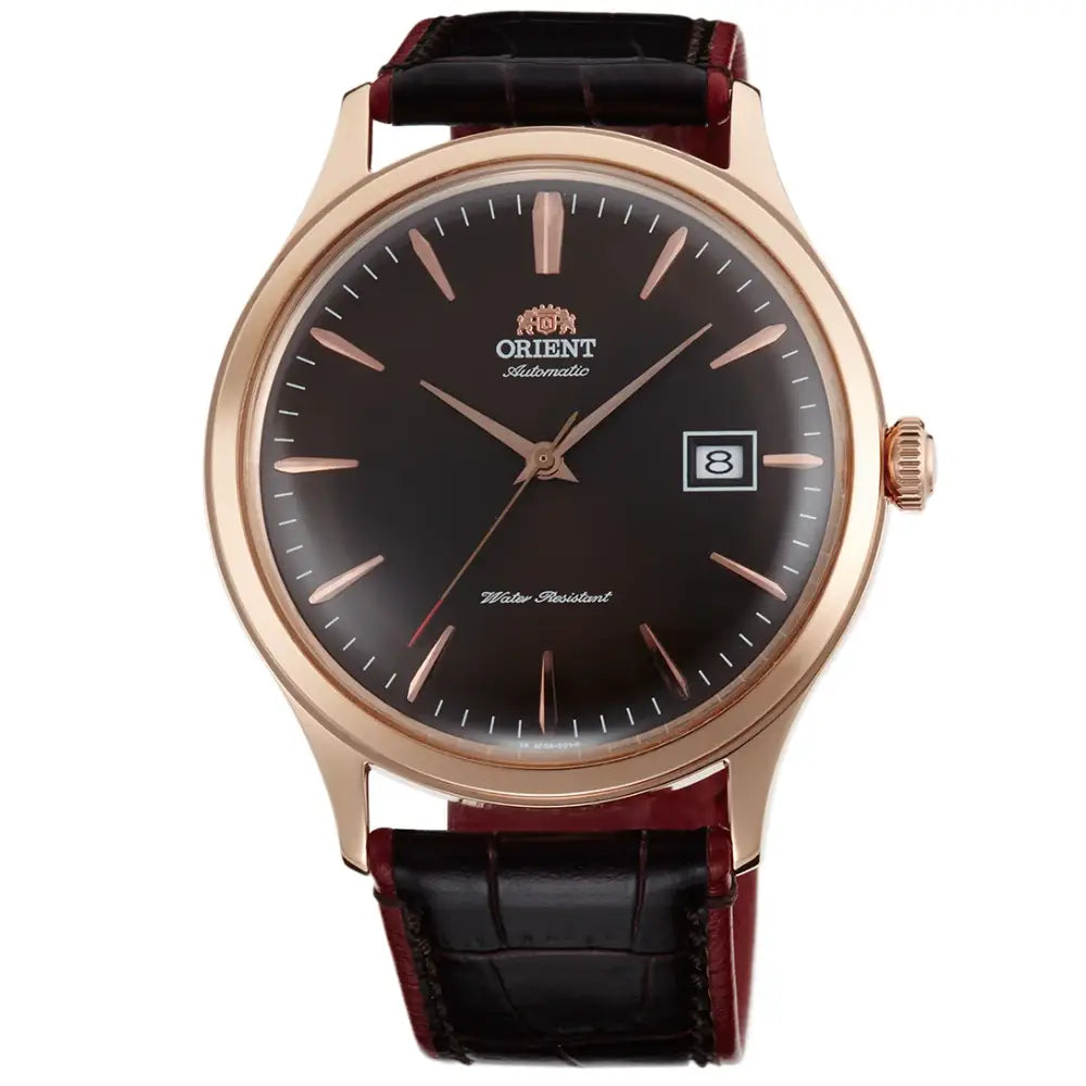 Orient Bambino TAC08001T Automatic Brown Dial Leather StrapMen's Watch