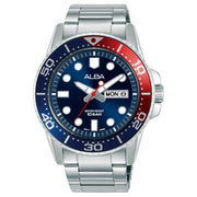 Alba-Alba Active AV3593X1 Quartz Blue Dial Stainless Steel Bracelet Men's Watch-Wristbear-1