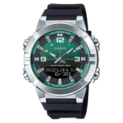 Casio-Casio AMW-870A-3AV Analog-Digital Quartz Green Dial Black Resin Strap Men's Watch-Wristbear-1