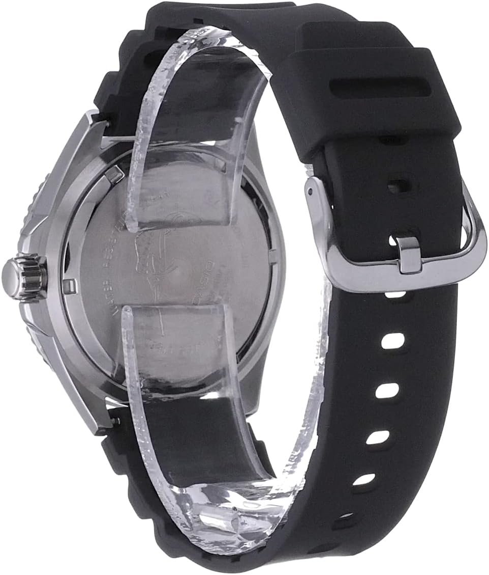 Casio Duro MDV-106B-2A Diver Quartz Blue Dial Resin Strap Men's Watch - Wristbear-4