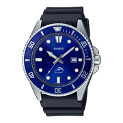 Casio Duro MDV-106B-2A Diver Quartz Blue Dial Resin Strap Men's Watch - Wristbear-1