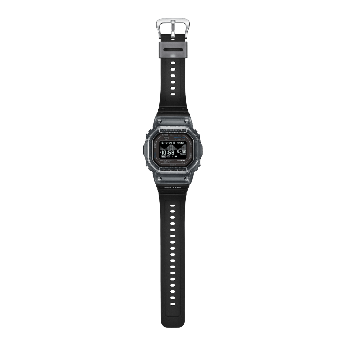 Casio G-Shock G-Lide GBX-H5600-1D Heart Rate Bluetooth Solar-Assisted Digital Black Watch - Wristbear-4