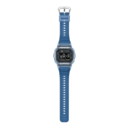 Casio-Casio G-Shock G-Lide GBX-H5600-2D Heart Rate Bluetooth Solar-Assisted Digital Blue Watch-Wristbear-10