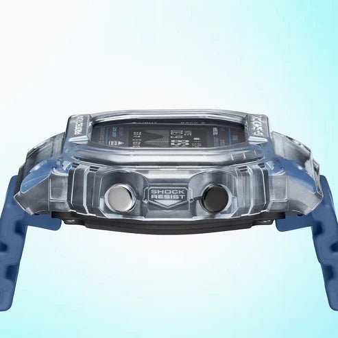 Casio-Casio G-Shock G-Lide GBX-H5600-2D Heart Rate Bluetooth Solar-Assisted Digital Blue Watch-Wristbear-5