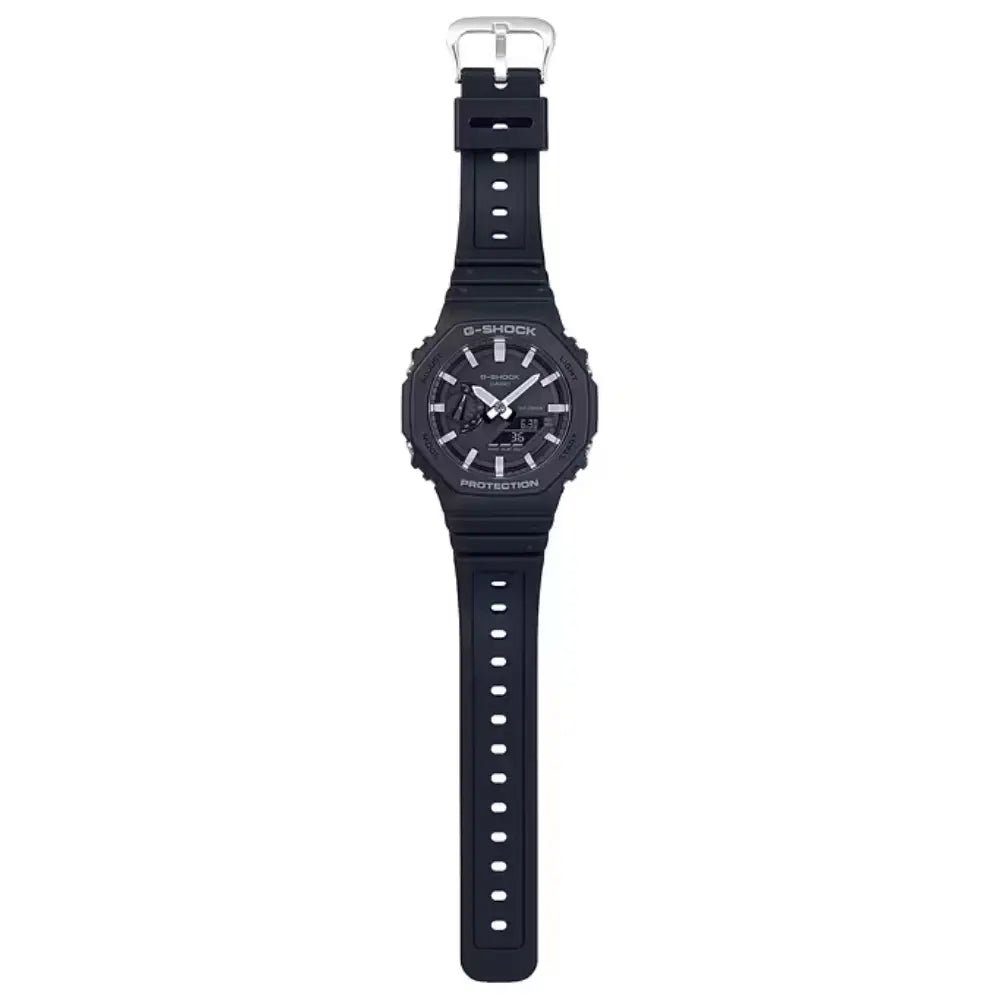 Casio-Casio G-Shock GA-2100-1A Carbon Core Guard Analog-Digital Black Dial Men's Watch-Wristbear-3