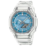 Casio-Casio G-Shock GA-2100BM-7A2 Carbon Core Guard Analog-Digital Sky Blue Metallic Dial Men's Watch-Wristbear-1