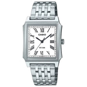Casio-Casio MTP-B190D-7BV Classic Analog Silver Dial Stainless Steel Men's Watch-Wristbear-1