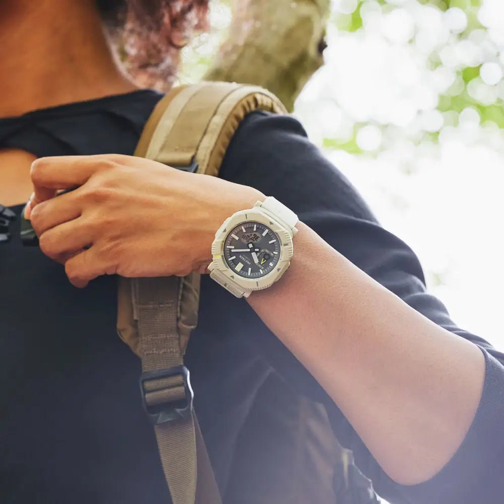 Casio-Casio Pro Trek PRJ-B001-7 Men's Tough Solar Bluetooth Off-White Resin Band Watch-Wristbear-2