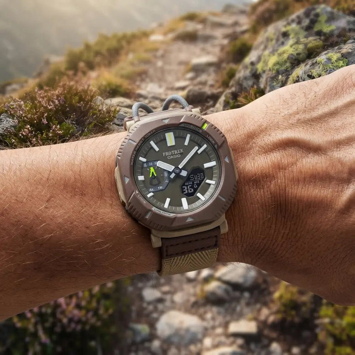 Casio Pro Trek PRJ-B001B-5D Tough Solar Bluetooth Beige Green Outdoor Watch – view 2