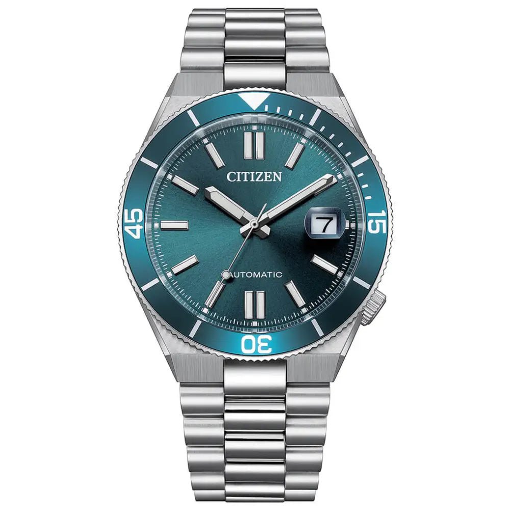 Citizen-Citizen NJ0231-56L Tsuyosa Shore Blue Dial Automatic Stainless Steel Men's Watch-Wristbear-1