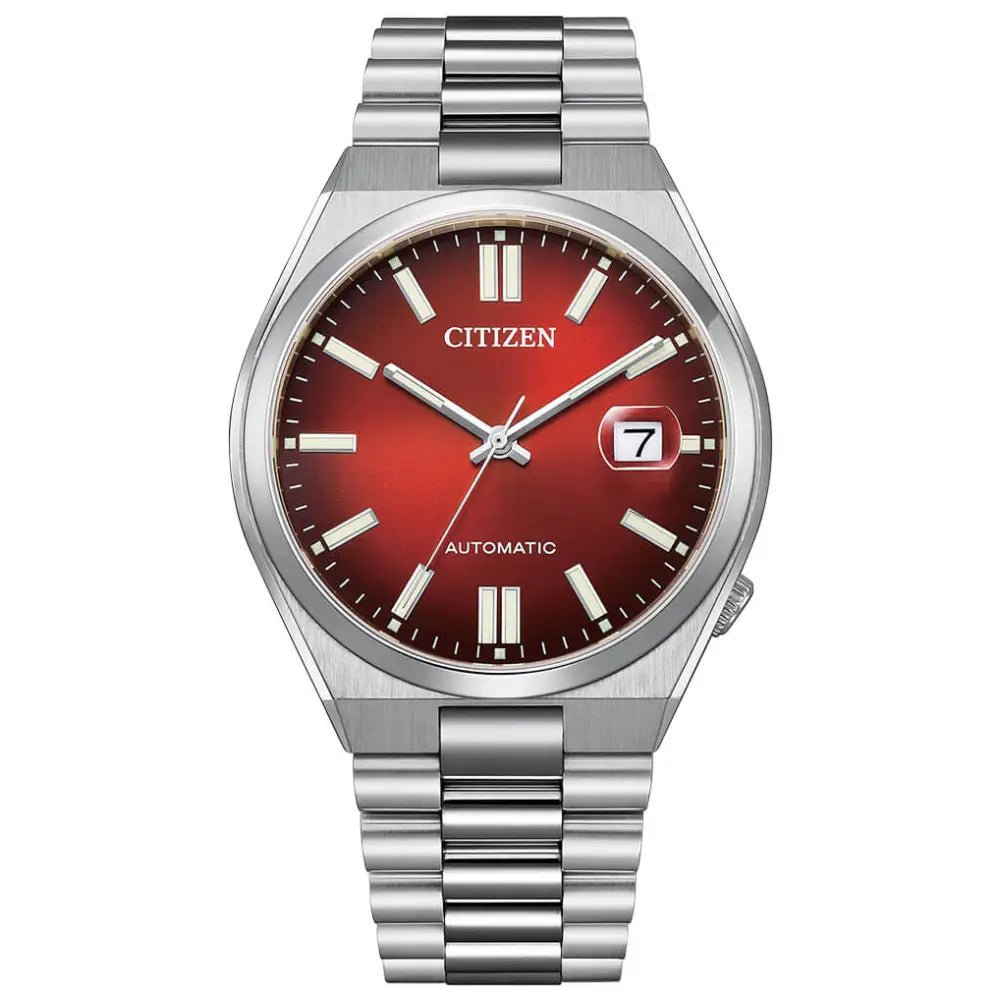 Citizen-Citizen Tsuyosa NJ0150-56W Automatic Burgundy Red Dial Sapphire Stainless Steel Men's Watch-Wristbear-1