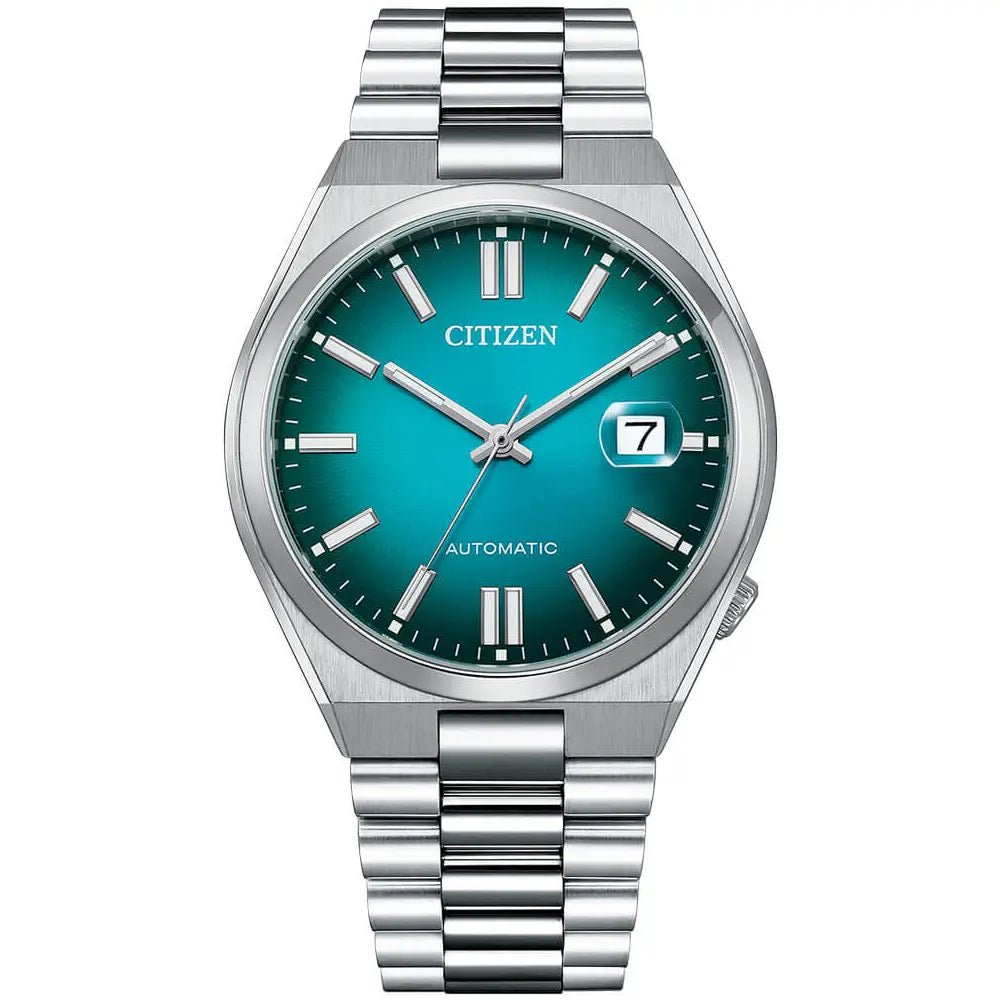 Citizen-Citizen Tsuyosa NJ0151-88X Automatic Turquoise Dial Stainless Steel Men's Watch-Wristbear-1