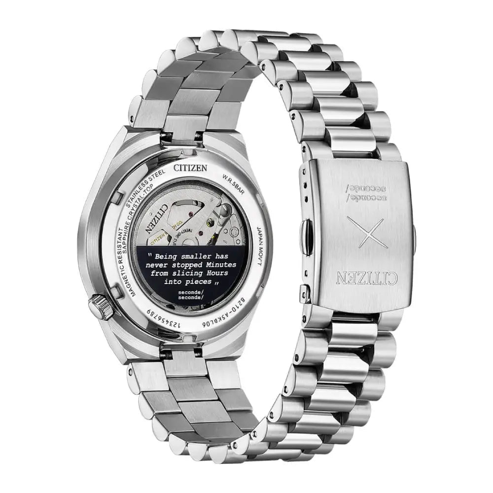 Citizen-Citizen Tsuyosa x Seconde/Seconde NJ0157-81L Automatic Blue Dial Stainless Steel Limited Edition Watch-Wristbear-6