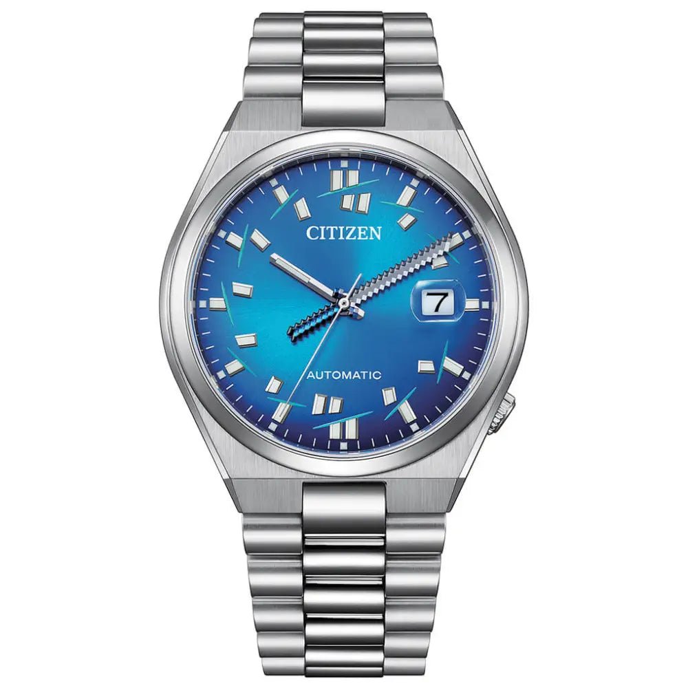 Citizen-Citizen Tsuyosa x Seconde/Seconde NJ0157-81L Automatic Blue Dial Stainless Steel Limited Edition Watch-Wristbear-1
