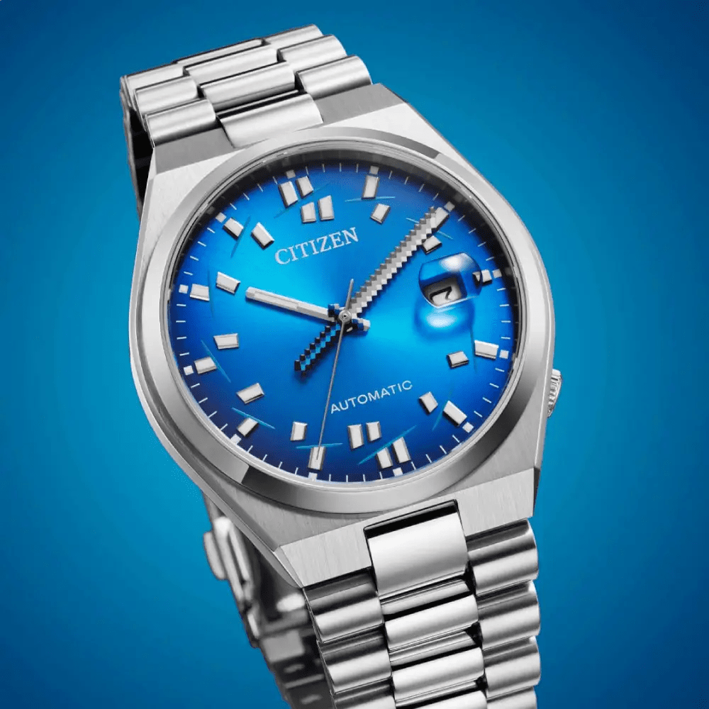 Citizen-Citizen Tsuyosa x Seconde/Seconde NJ0157-81L Automatic Blue Dial Stainless Steel Limited Edition Watch-Wristbear-4